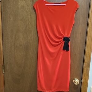 The Limited Red Dress with Black Accent